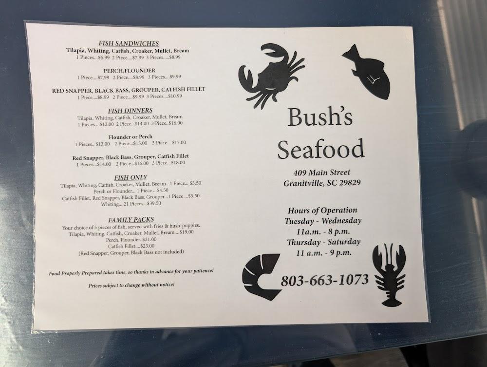 Bush's Seafood Baked Potato & Sour Cream